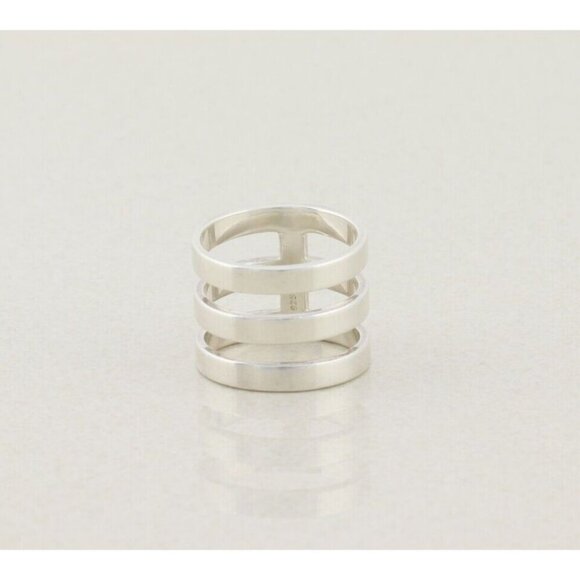 Sterling Silver Triple Stackable Band Ring Silpada Size 9.5 - Picture 7 of 9